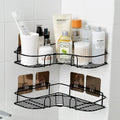 stusgo Bathroom Shelves | SpaceSaving Storage for Towels, Soap & Essentials | Bathroom Organiser Without Drill with SelfAdhesi