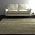 5' X 8' Green And Tan Area Rug