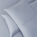Nestl Twin Duvet Cover Set - Soft Double Brushed Ice Blue Duvet Cover Twin/Twin Xl, 2 Piece, With Button Closure, 1 Duvet Cover