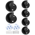 Door Stoppers, Floor Door Stop Modern Black Door Stopper Rubber Bumper Sound Dampening Adhesive Door Stops No Drilling Doorstops