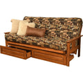 Kodiak Furniture Monterey Barbados Storage Sofa and Multi-Color Fabric Mattress
