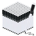 Reton Rewritable Magnetic Dry Wipe White Board Markers Pens With Eraser Cap (100 Pcs, Black)