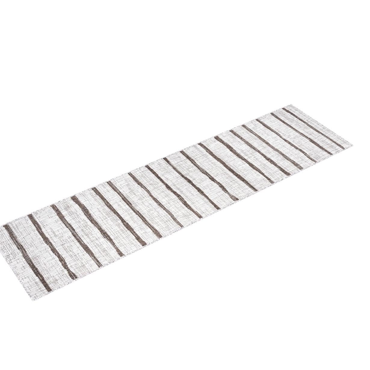 Jonathan Y Smb125A-28 Colonia Berber Stripe Indoor Outdoor Area-Rug Bohemian Contemporary Easy-Cleaning Bedroom Kitchen Backyard Patio Non Shedding, 2 X 8, Beige/Brown