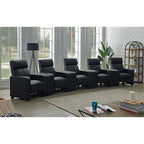Coaster Toohey 9-Piece Theater Seating (5R), Black