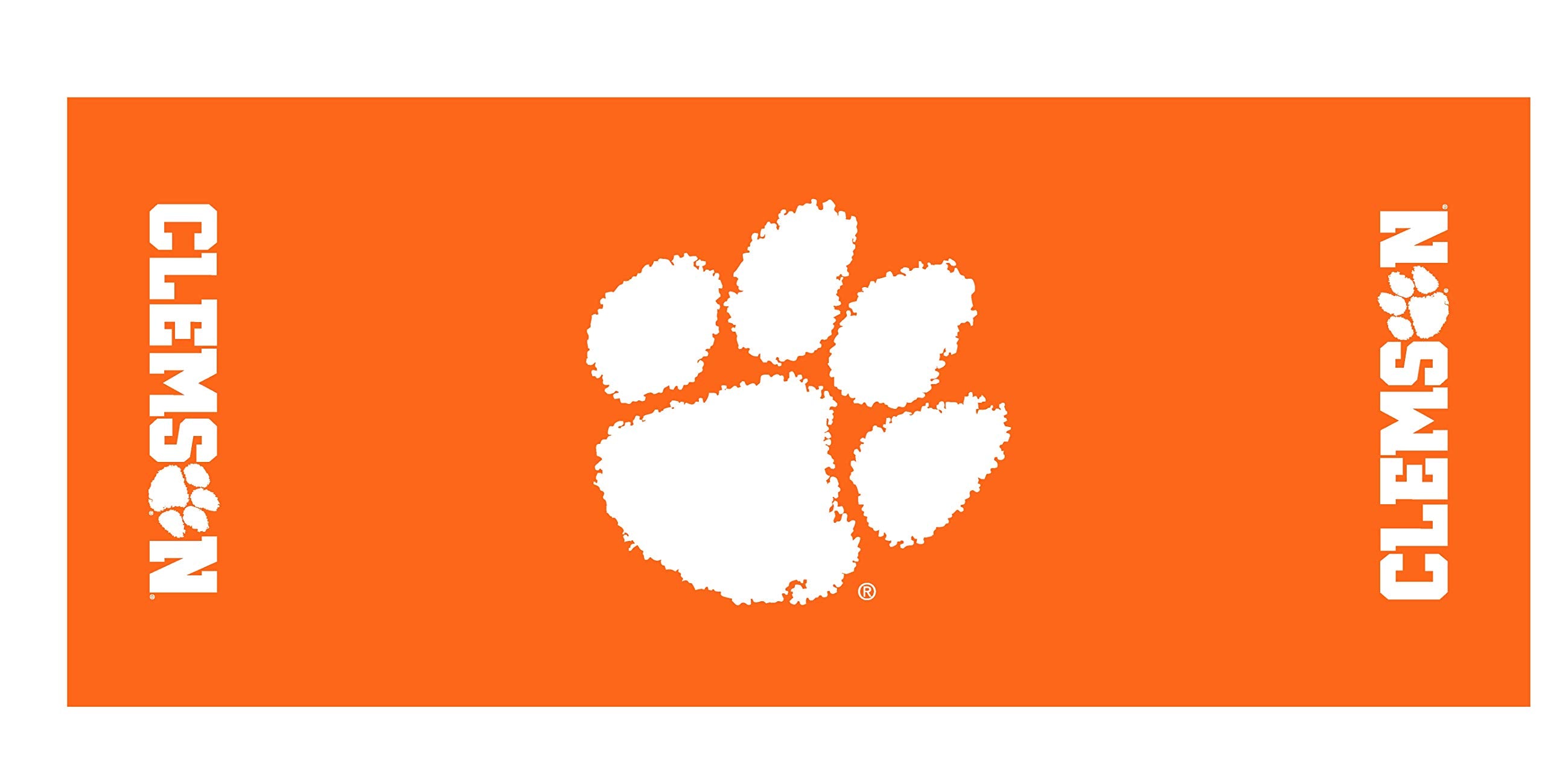 Collegiate Kwik-Covers Rectangle Plastic Table Covers, Bundle Of 2 (Clemson University, 8')