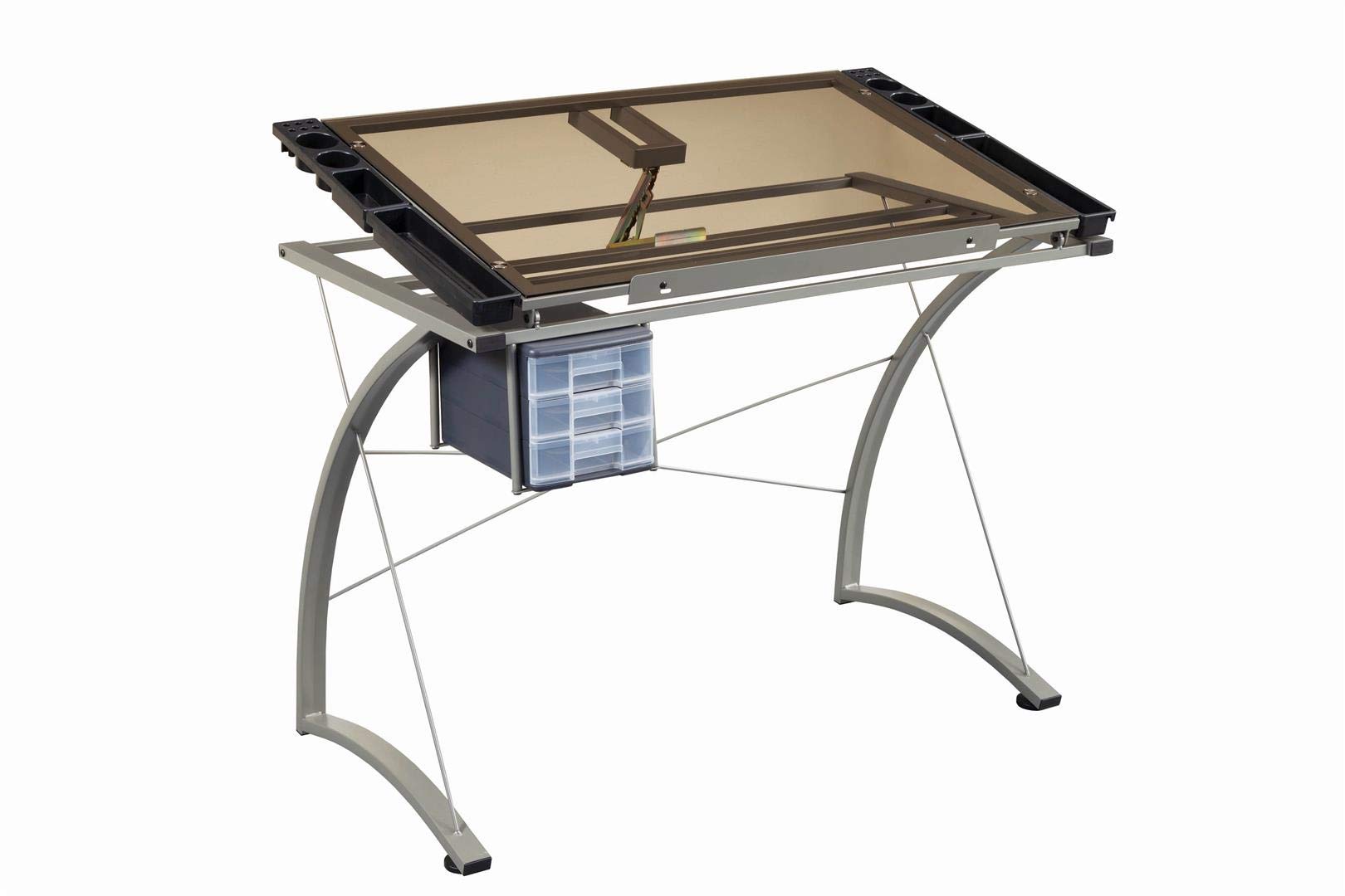 Coaster Home Furnishings CO-800986 Drafting Desk, 41” W x 24” D x 32” H, Chrome