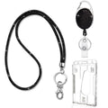 Viqwyic 1 Pack Retractable Id Badge Holder With Clip, Id Name Badge Reels With Bling Rhinestones Retractable Card Holder For Off