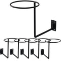 6 Packs Helmet Wall Mount Holder Motorcycle Helmet Stand Black Helmet Hangers Holders for Hats Caps Ball Holder Hanger Wall Moun