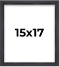 15x17 Shadow Box Frame Contemporary Black | 1'' Depth of Usable Space| Interior Size 15x17 or 17x15 Inches| UV Resistant Acrylic