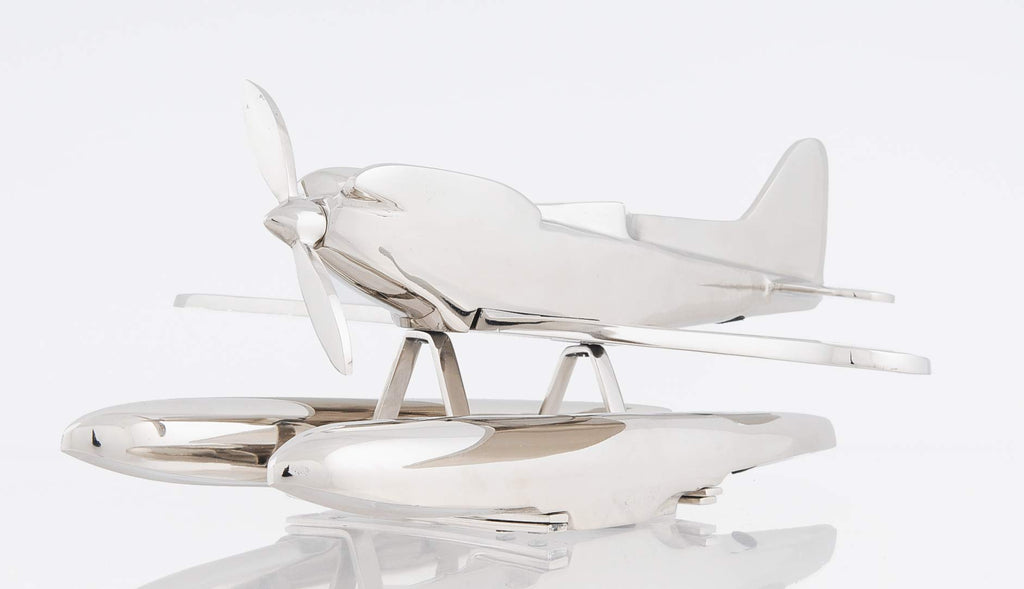 HomeRoots Decor 17-inch x 16.5-inch x 7-inch Alum Seaplane