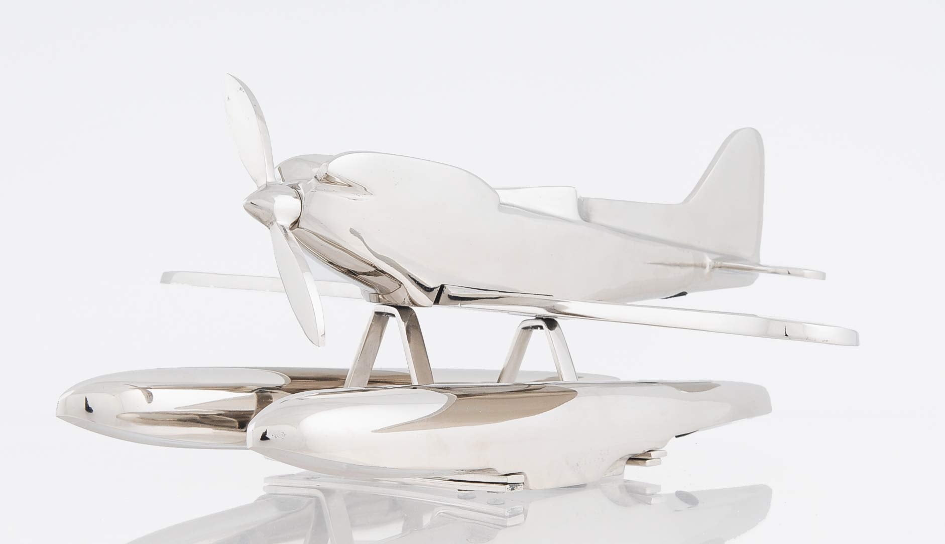 HomeRoots Decor 17-inch x 16.5-inch x 7-inch Alum Seaplane