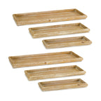 Wooden Tray (Set Of 6)