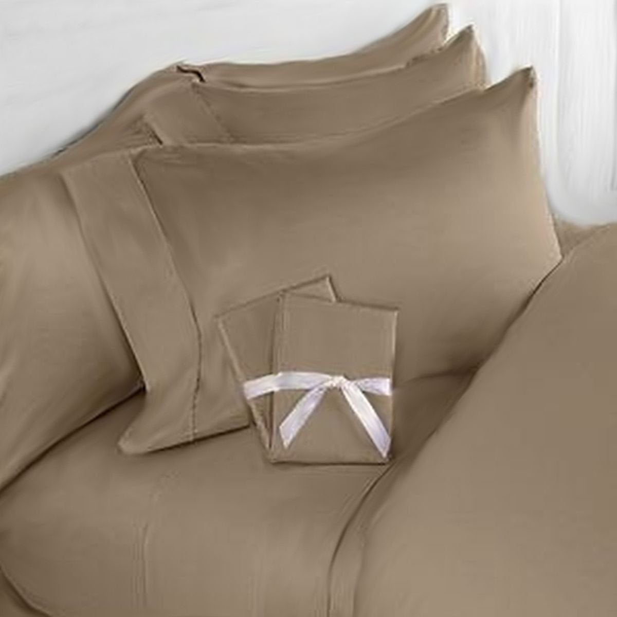 Elegant Comfort 3 Piece 1500 Thread Count Luxury Ultra Soft Egyptian Quality Coziest Duvet Cover Set, King/California King, Taup