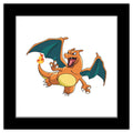 Trends International Gallery Pops Pokemon - Charizard Wall Art, Black Framed Version, 12 x 12