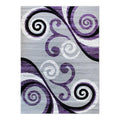Flash Furniture Valli Collection Area Rug - High Pile Purple Olefin Rug - 5' X 7' Area Rug - Jute Backing - Hallway, Entryway, Bedroom, Living Room