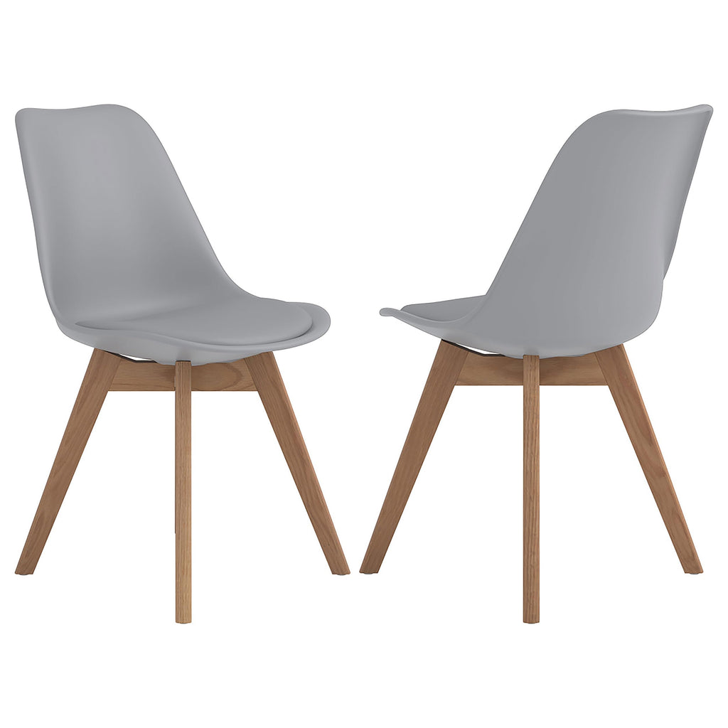 Coaster Home Furnishings Caballo Polypropylene Dining Side Chair Grey (Set of 2)