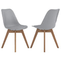 Coaster Home Furnishings Caballo Polypropylene Dining Side Chair Grey (Set of 2)