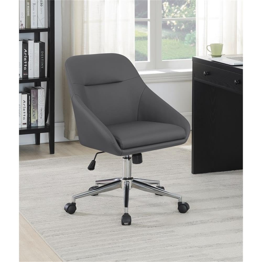 Coaster Home Furnishings Jackman Upholstered Office Chair with Casters Grey