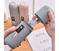 Topinon 2Pc Capsule Shape Travel Toothbrush Toothpaste Case Holder Portable Toothbrush Storage Plastic Toothbrush HolderMulit, 
