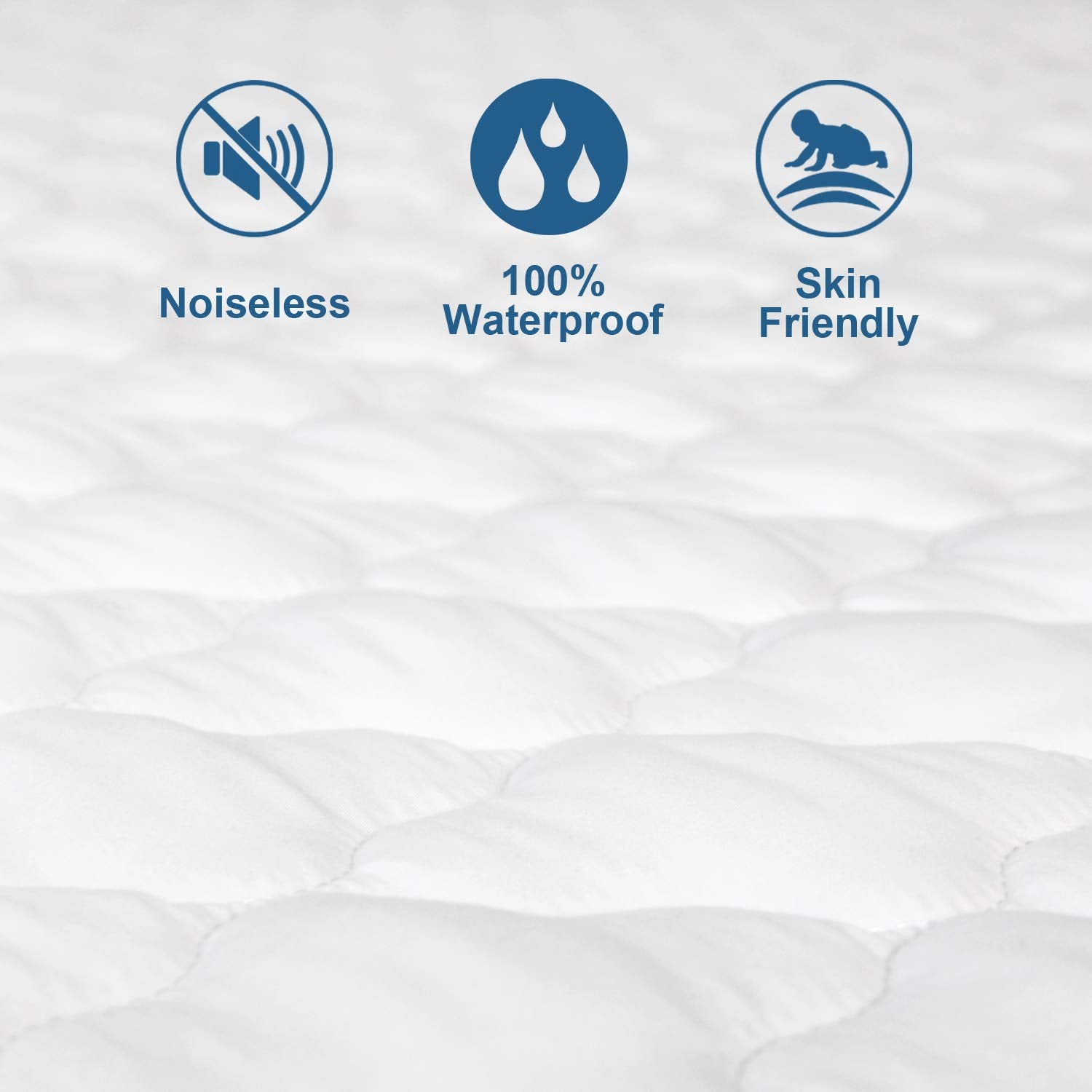 Twin Xl Mattress Pad Protector Waterproof Quilted For College Dorm Room Essentials, Soft & Cooling Twin Extra Long Mattress Topp