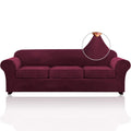 Princedeco 4 Pieces Couch Covers Extra Large Couch Covers For 3 Cushion Sofa Width Up To 105 Inch Thick Soft Furniture Slipcover