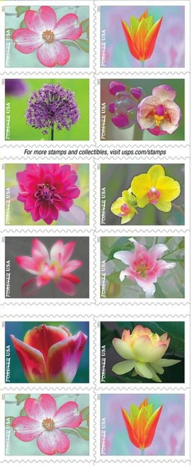 Garden Beauty (Book Of 20) First-Class Mail Forever Postage Stamps