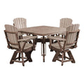 American Furniture Classics Square Set, Dining Height, Weatherwood And Tudor Brown