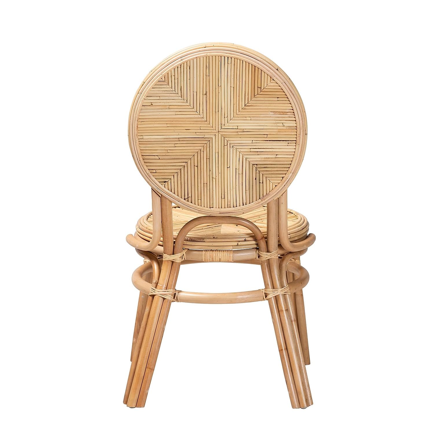 Bali & pari Carita Modern Bohemian Natural Brown Rattan Dining Chair