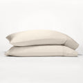 Gokotta 100% Rayon Derived From Bamboo Pillow Cases 2 Pack, Soft Envelope Pillowcases (Light Beige, King 20'*36')