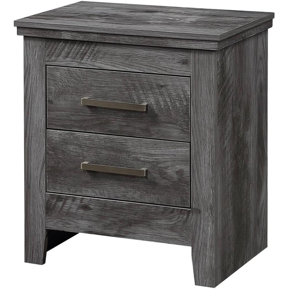 Acme Vidalia Nightstand in Rustic Gray Oak