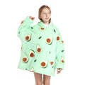 Wearable Blanket Hoodie For Kids 4-12Yr Oversized Animal Hooded Blanket Super Soft Comfortable Warm Flannel Yellow Dog