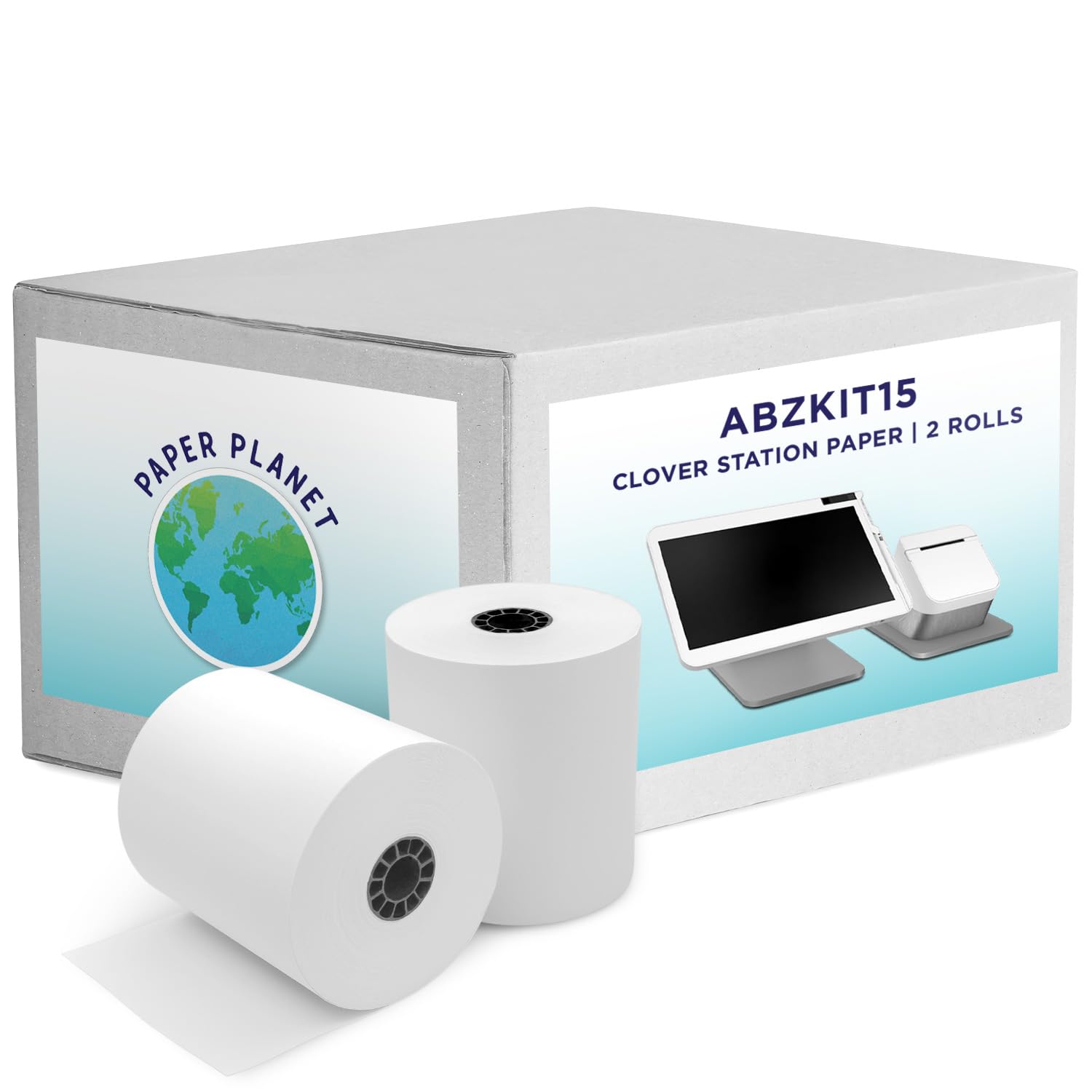 Thermal Paper For Clover Pos (Clover Station Thermal Printer) By Paper Planet | Credit Card Receipt Paper Rolls For Clover C500