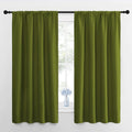 Nicetown Window Curtains Blackout Drapes For Christmas Decoration, Thermal Insulated Solid Rod Pocket Blackout Curtains/Draperie