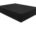 Ntbay 100% Brushed Microfiber Full Fitted Sheet, 1800 Super Soft And Cozy, Wrinkle, Fade, Stain Resistant Deep Pocket Fitted Bed Sheet Only, Black