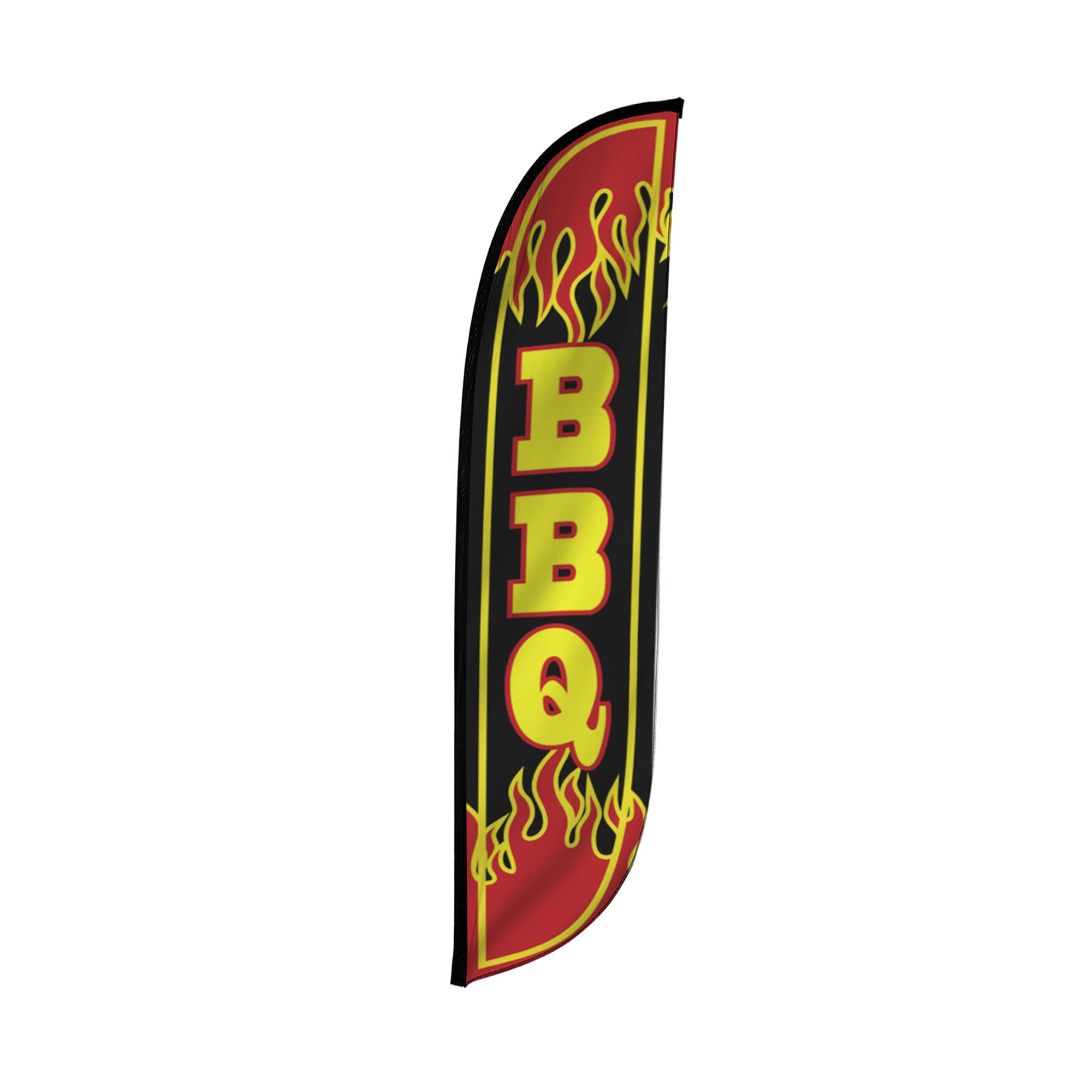Lookourway Feather Flag - 12Ft Tall Advertising Flag Banner For Business And Events Promotion - Flag Only - Food Themed - Bbq (1