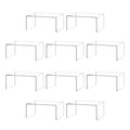 BYCY Clear Acrylic Riser lot of 10 for Jewels, Cupcakes, Tea Sets, Clear Cupcake Stand for Small Toys and Cosmetics (10P-2*3*4)