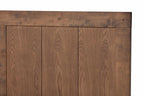 Baxton Studio Nicola Mid-Century Modern Transitional Ash Walnut Finished Wood King Size Platform Bed