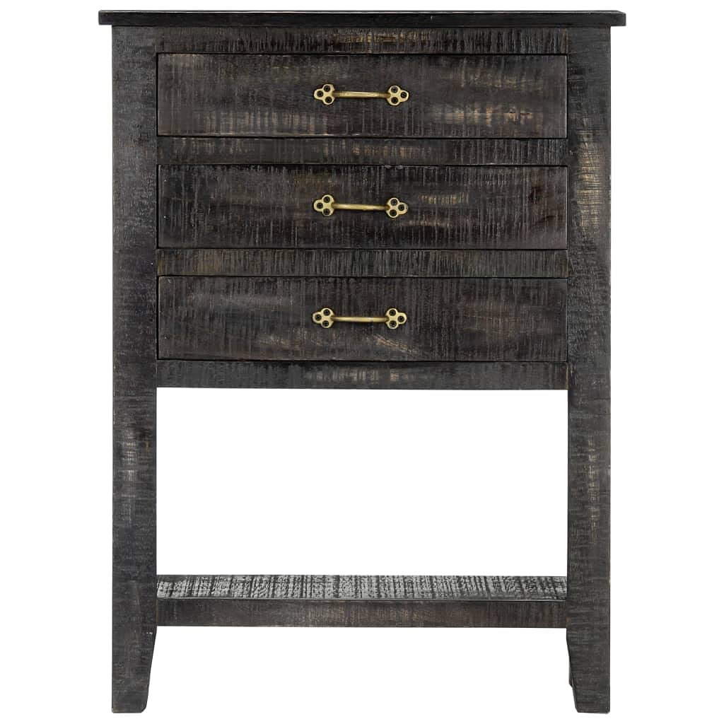 vidaXL Side Cabinet 23.6"x11.8"x31.4" Solid Mango Wood