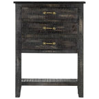 vidaXL Side Cabinet 23.6"x11.8"x31.4" Solid Mango Wood