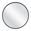 MCS Master & Co. Modern Metal Wall Mirror, 26 Inch Round, Black