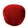 La Linen Spandex Chiavari Chair Cushion Cover (4 Pack), Red, Solid
