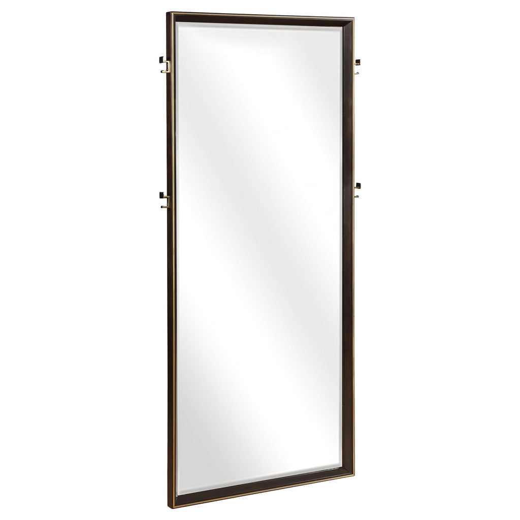 Coaster 215720 Ingerson Floor Mirror, Smoked Peppercorn