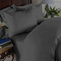 Elegance Linen Wrinkle-Free- 1500 Thread Count Queen Size Egyptian Quality 3Pcs Duvet Cover, Gray