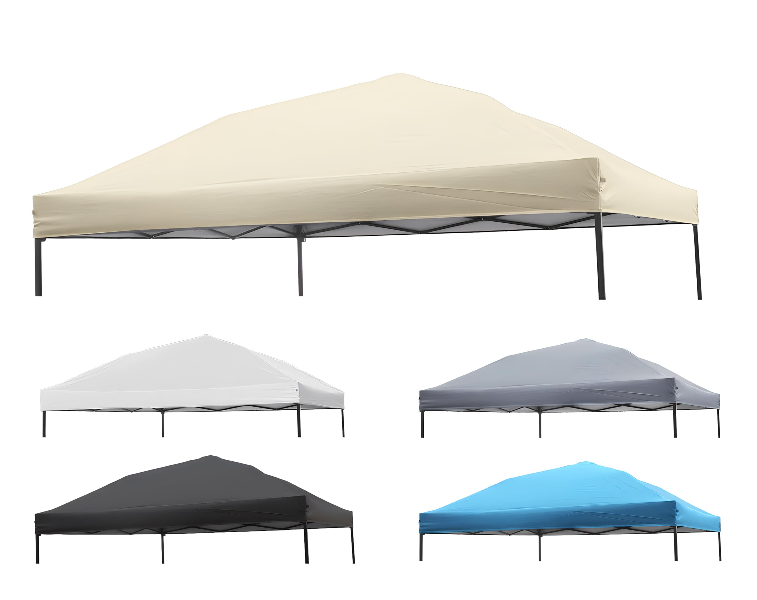 10X 10 Canopy Replacement Top, Replacement Cover For 10X10 Pop Up Canopy Tent (Top Cover Only) Beige