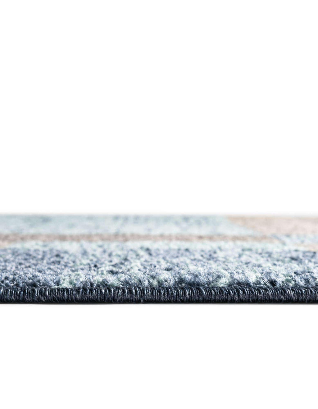 Unique Loom Autumn Collection Area Rug - Providence (7' 10'' X 10' Oval, Blue Gray/ Light Brown)
