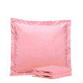 Ntbay 100% Brushed Microfiber 26X26 Euro Pillow Shams Set Of 2, Super Soft And Cozy European Throw Pillow Covers, Wrinkle, Fade, Stain Resistant Square Pillow Cases, Pink