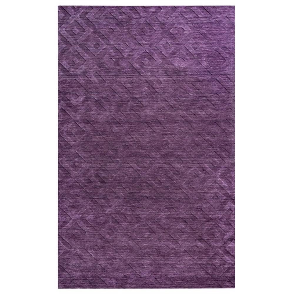 Rizzy Home | Tc8267 | Technique Collection | Wool Area Rug | 5' X 8' | Purple Solid