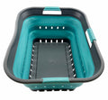 SAMMART 42L (11 gallon) Collapsible Plastic Laundry Basket - Foldable Pop Up Storage Container/Organizer - Space Saving Hamper/B
