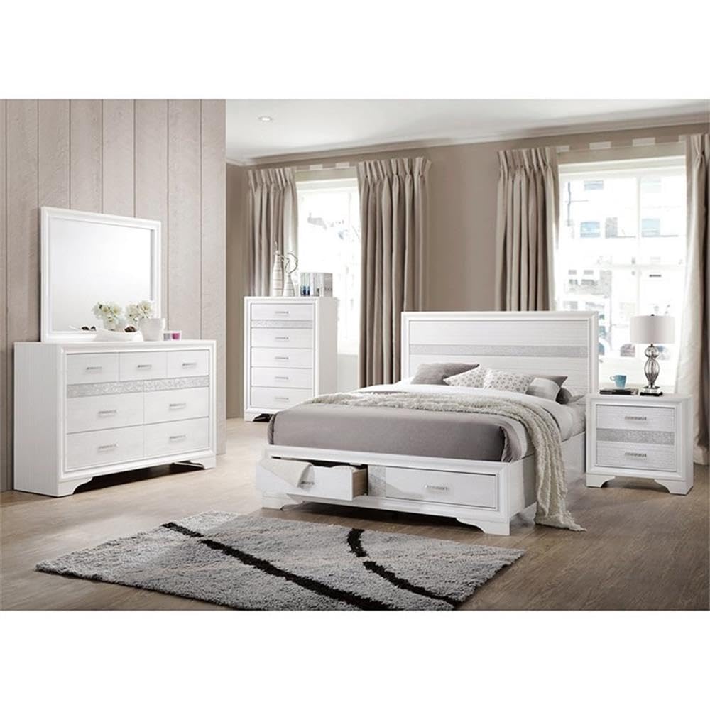 Coaster Home Furnishings 205113 Dresser, White, 63&quot; D x 16.5&quot; W x 38.75&quot; H