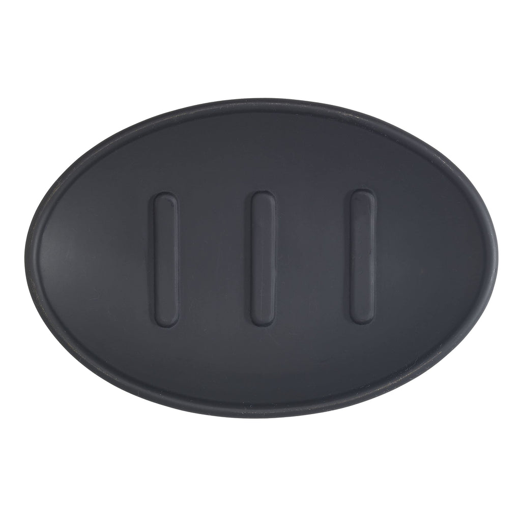 Avanti Linens - Soap Dish, Guest Bathroom Essentials, Countertop Bathroom Accessories, Modern Home Decor (Memphis Collection, Bl